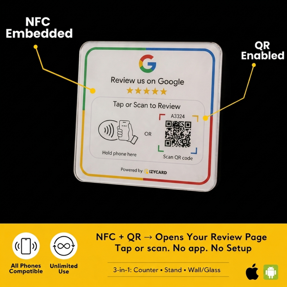 Google Review Smart Stand