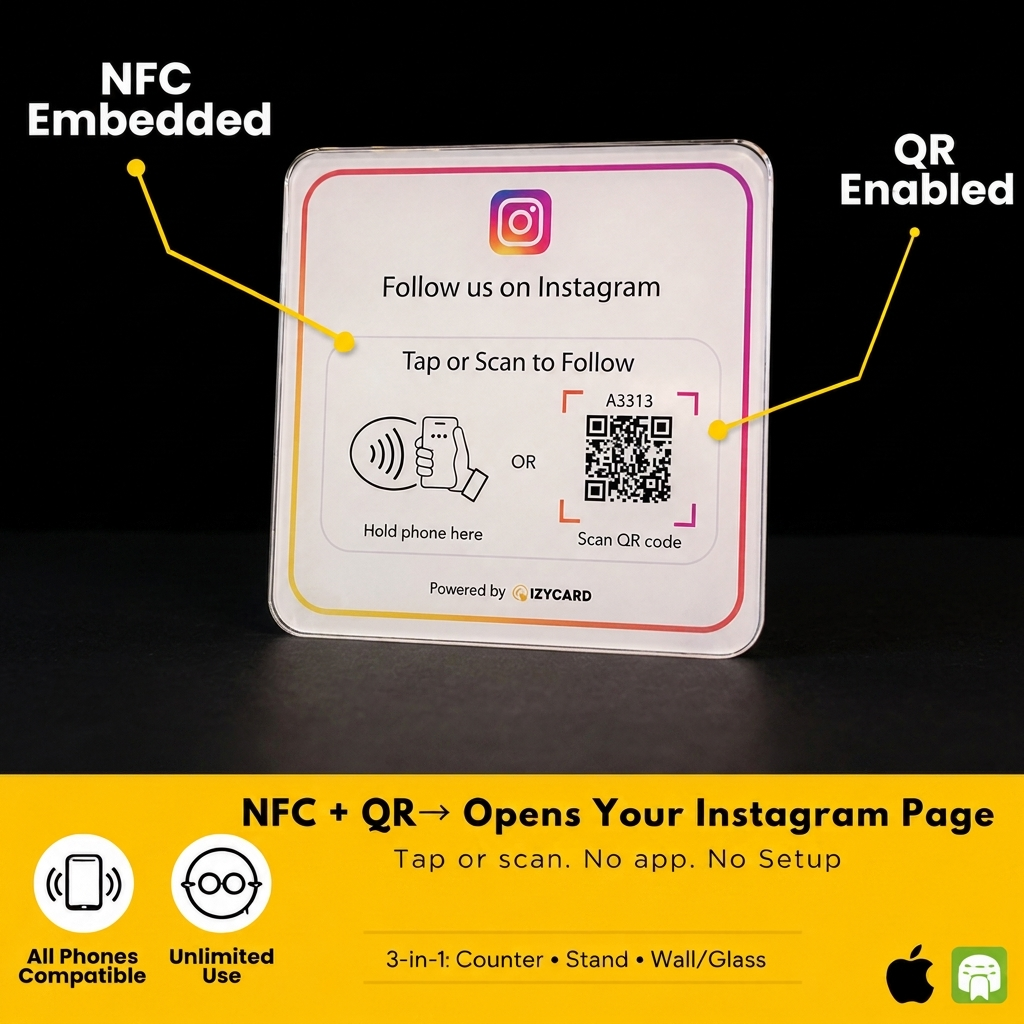 Instagram Follow Smart Stand (3-in-1)