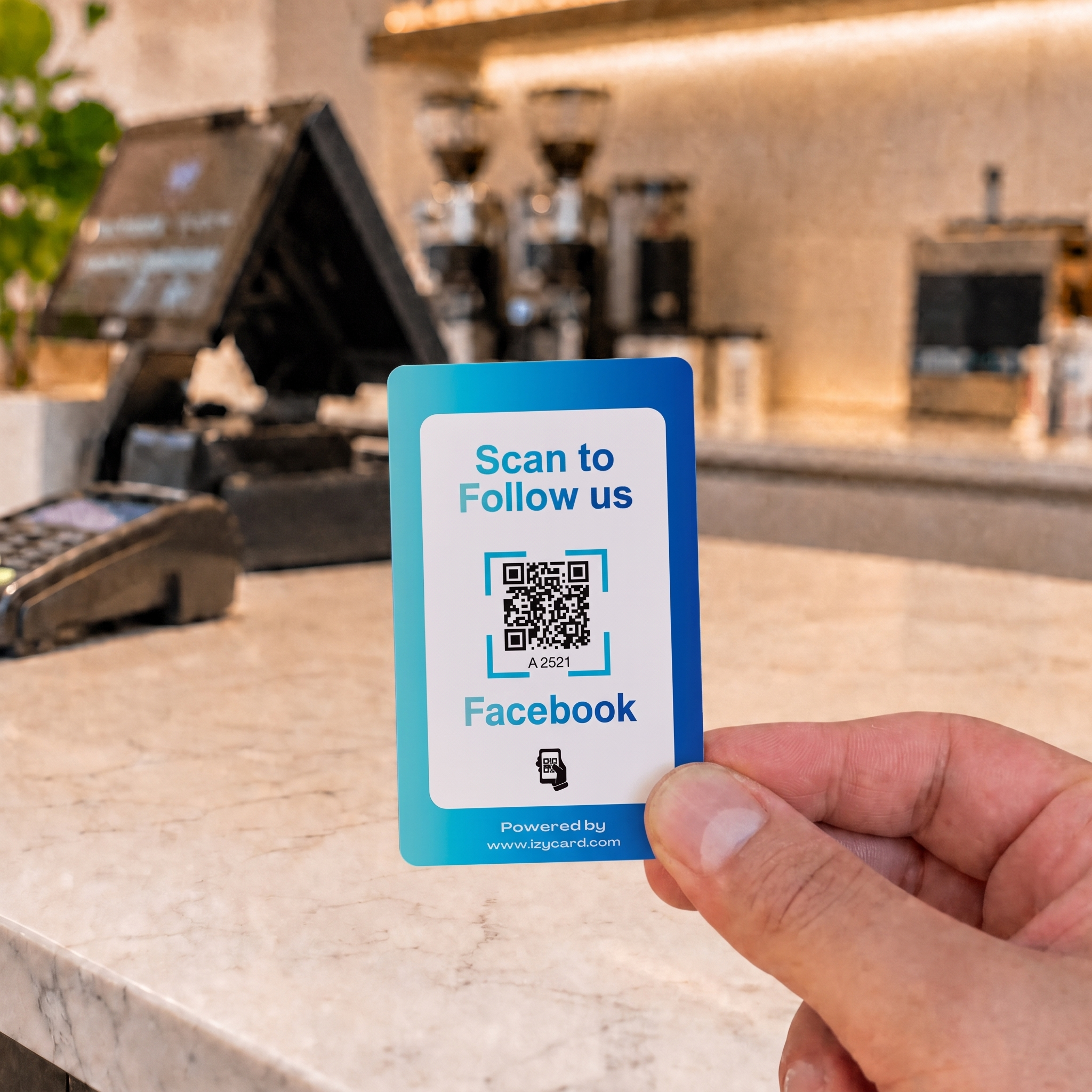 IzyCard Facebook Follow