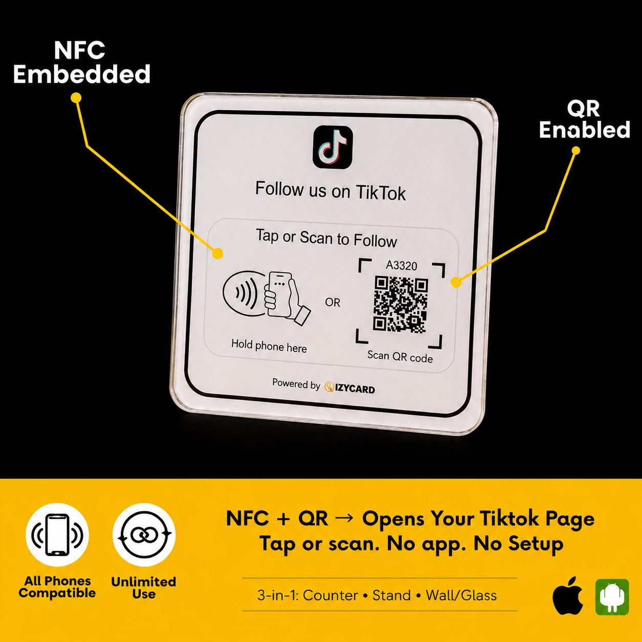 TikTok Follow Smart Stand (3-in-1)