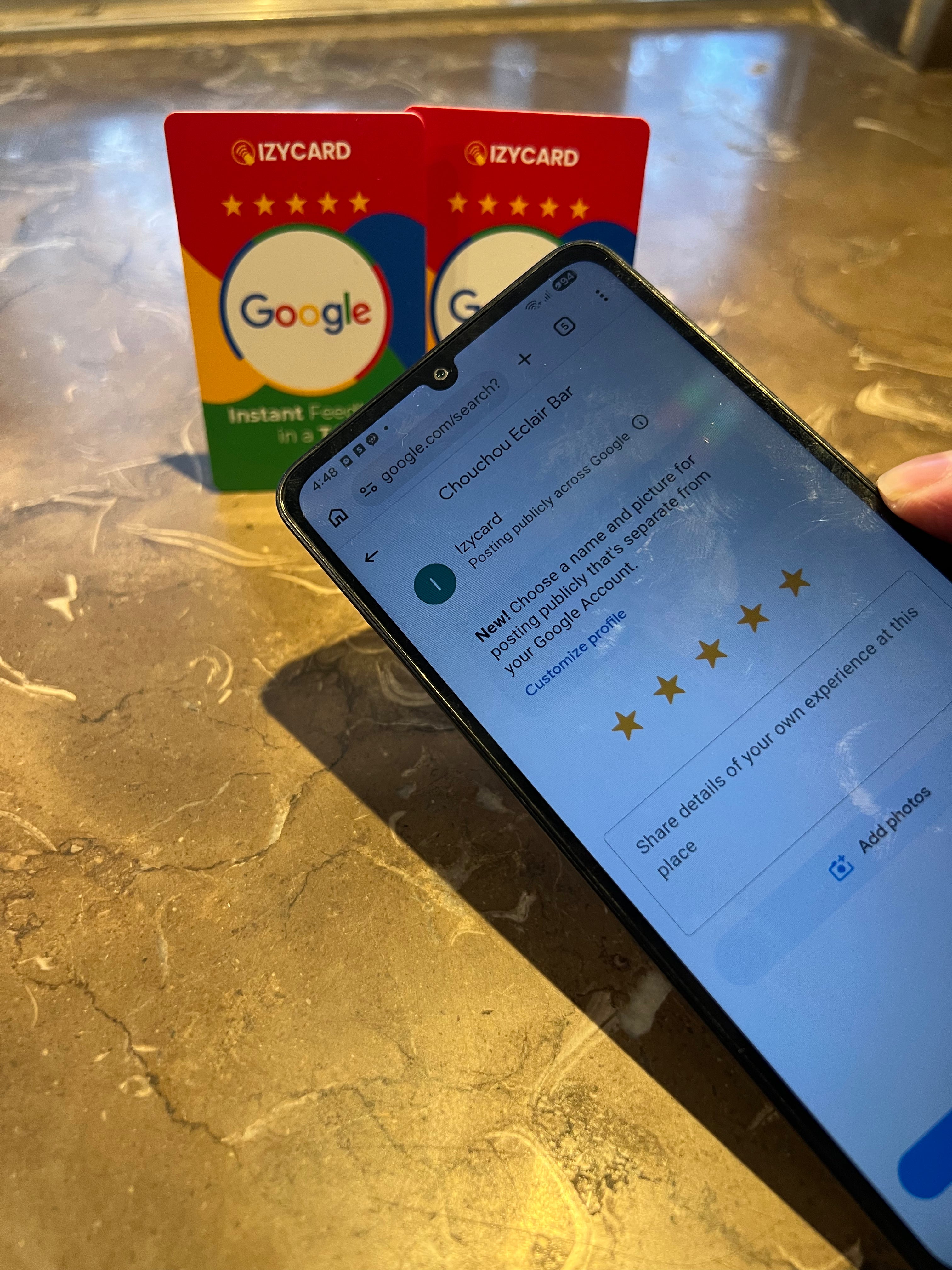 Google Review    IzyCard