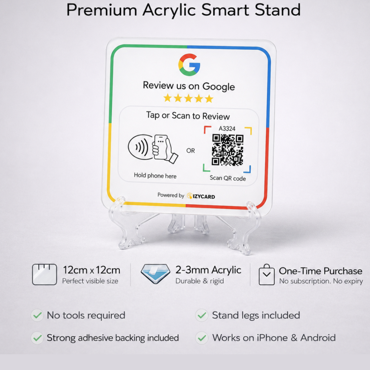 Google Review Smart Stand