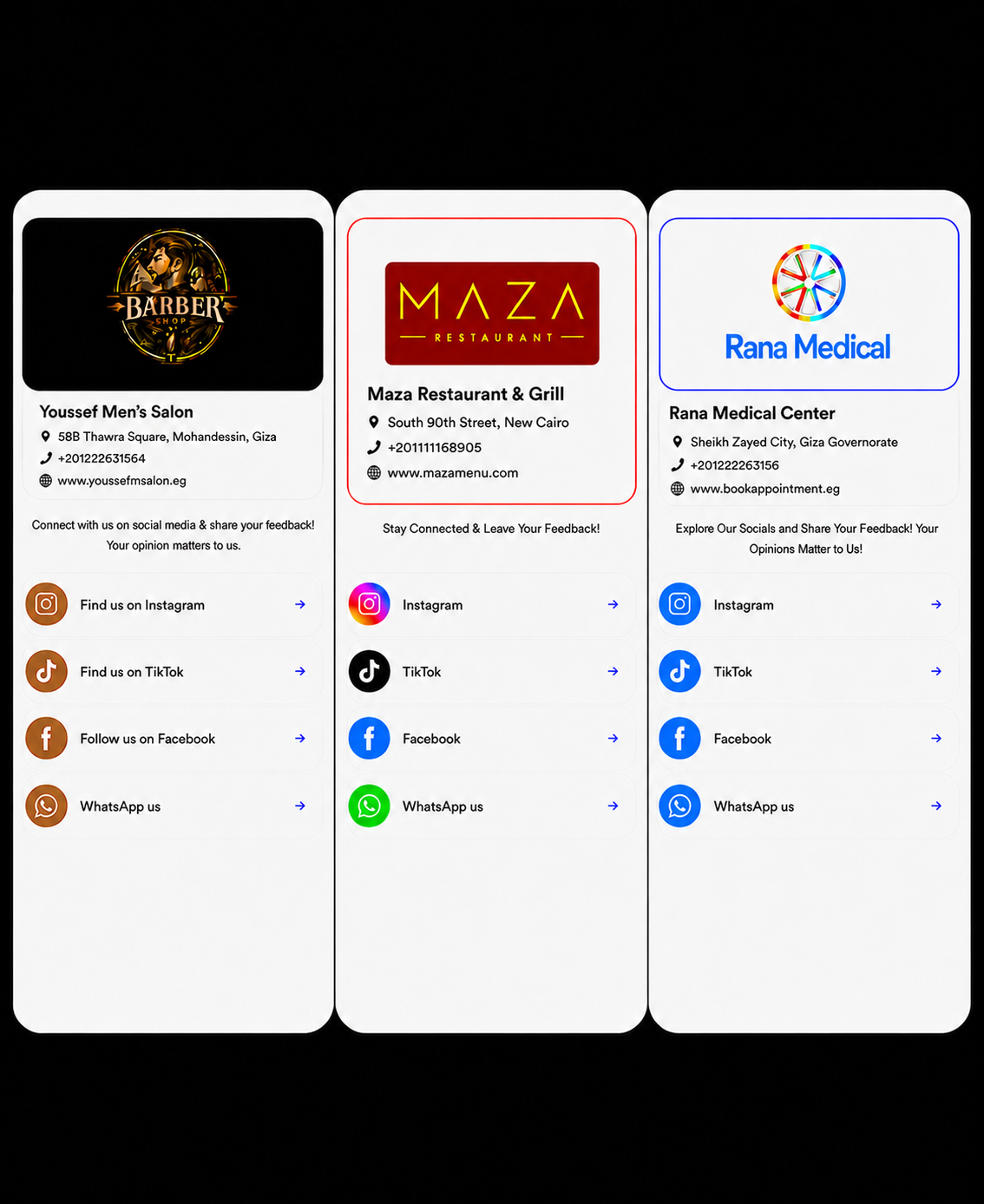 Social Media IzyCard
